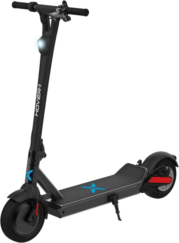 Hover-1 Renegade Electric Scooter, 18MPH, 33 Mile Range, Dual 450W Motors, 7HR Charge, LCD Display, 10 Inch High-Grip Tires, 264LB Max Weight Commuter Scooter for Adults and Teens.