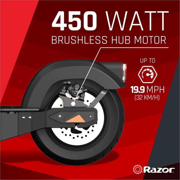 Razor C45 Electric Scooter – Up to 19.9 MPH with Cruise Control, Up to 23 Miles of Range, Foldable and Portable, Bluetooth Wireless Tech Enabled to Connect to Razor E Rides App - Image 2