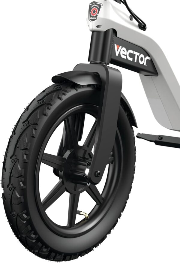 Razor Vector Electric Mini-Bike with a Futuristic Design, Up to 18 MPH, Up to 13.5 Miles Range, 14” air-Filled Street Tires, Powerful 350 watt, 36-Volt Drive System - Image 3