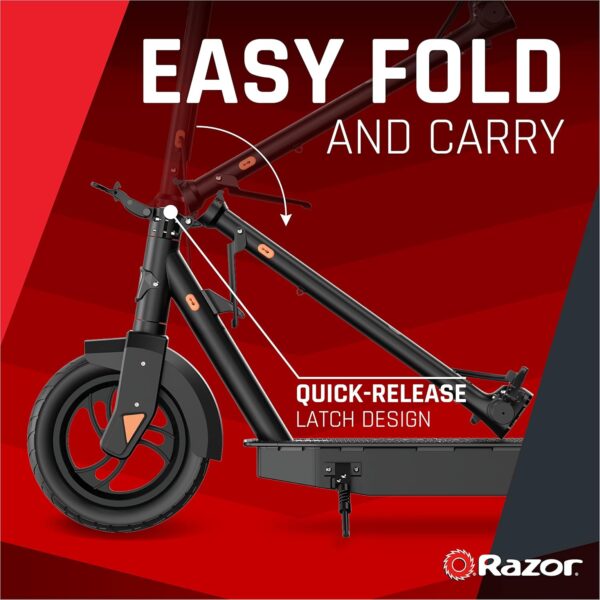 Razor C45 Electric Scooter – Up to 19.9 MPH with Cruise Control, Up to 23 Miles of Range, Foldable and Portable, Bluetooth Wireless Tech Enabled to Connect to Razor E Rides App - Image 4