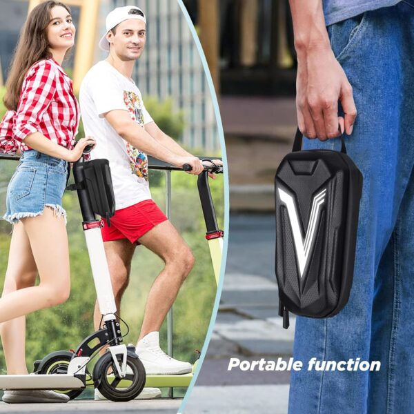 Electric Scooter Bag Scooter Accessories for Adults Kick Scooter Front Bag Waterproof EVA E Scooter Storage Bag Large Capacity Universal Scooter Handlebar Bag - Image 5